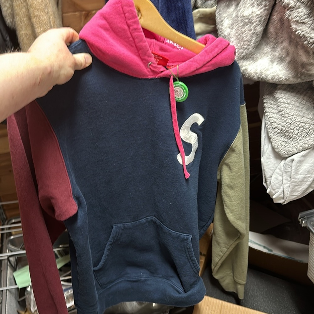 Colorblock supreme hoodie new with tags
